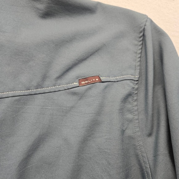 GoLite Mens XL Gray Long Sleeve Snap Hiking Travel Shirt Polyester performance - Picture 7 of 9